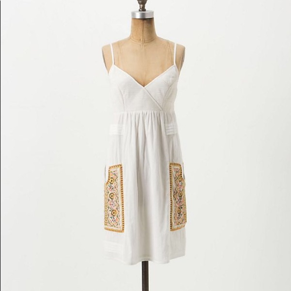 Anthropologie Desert Hills Slip Dress 0 (pockets!)
